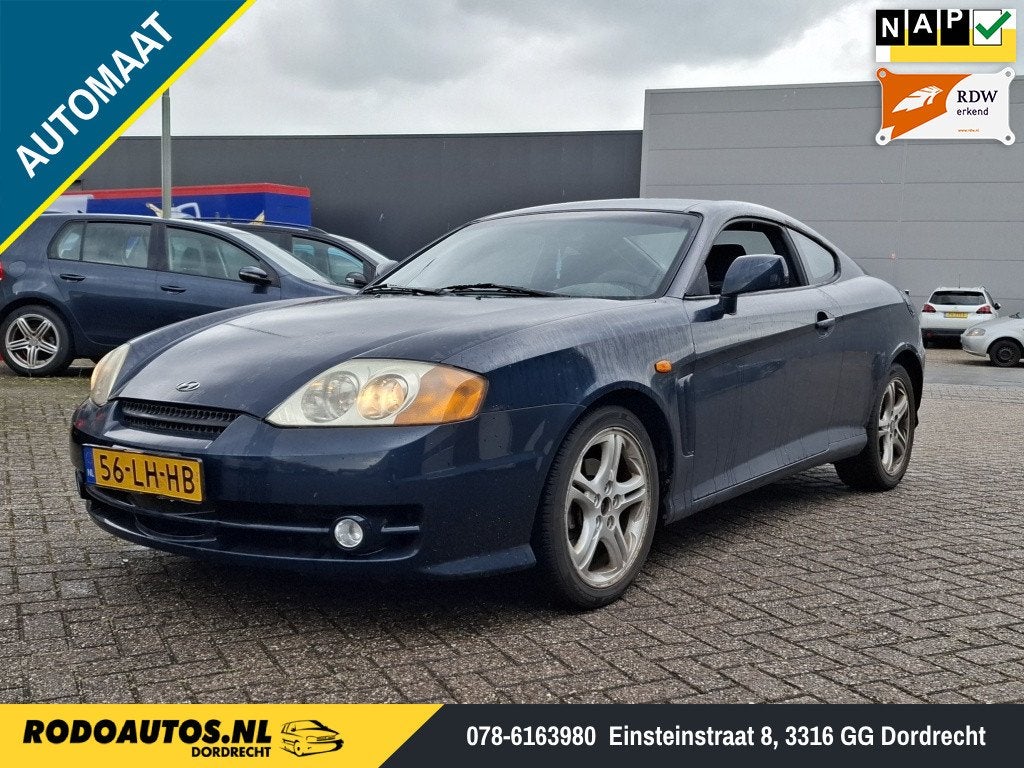 Hyundai Coupé 2.7i V6 FX Automaat 168pk Nw APK ✅, Automaat, Automatische klimaatregeling, Gebruikt, Coupé