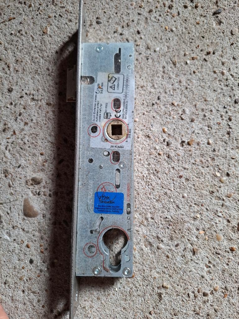 Jansen smalslot 555.800, Doe-het-zelf en Verbouw, Hang- en Sluitwerk, Ophalen of Verzenden, Nieuw, Rvs, Slot