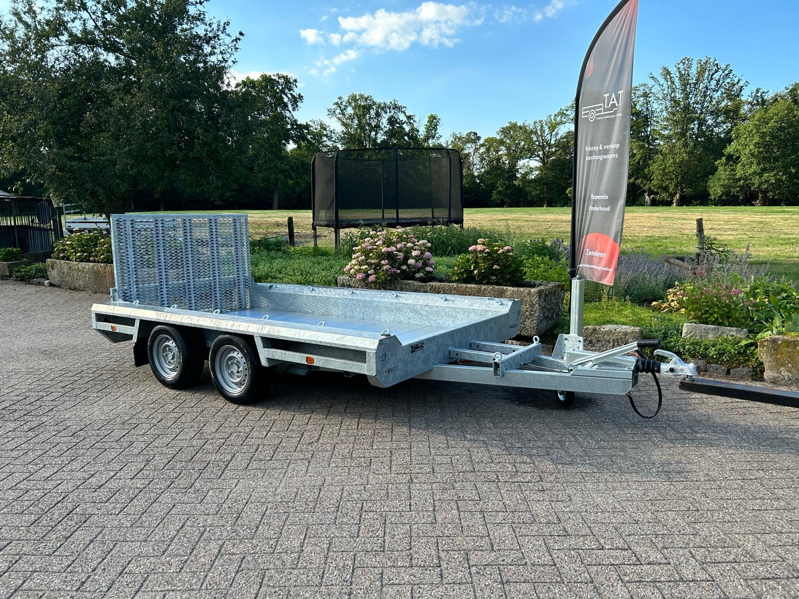 Hulco Terrax-2 3000kg Machinetransporter 294x150cm, Auto diversen, Aanhangers en Bagagewagens, Nieuw, Ophalen