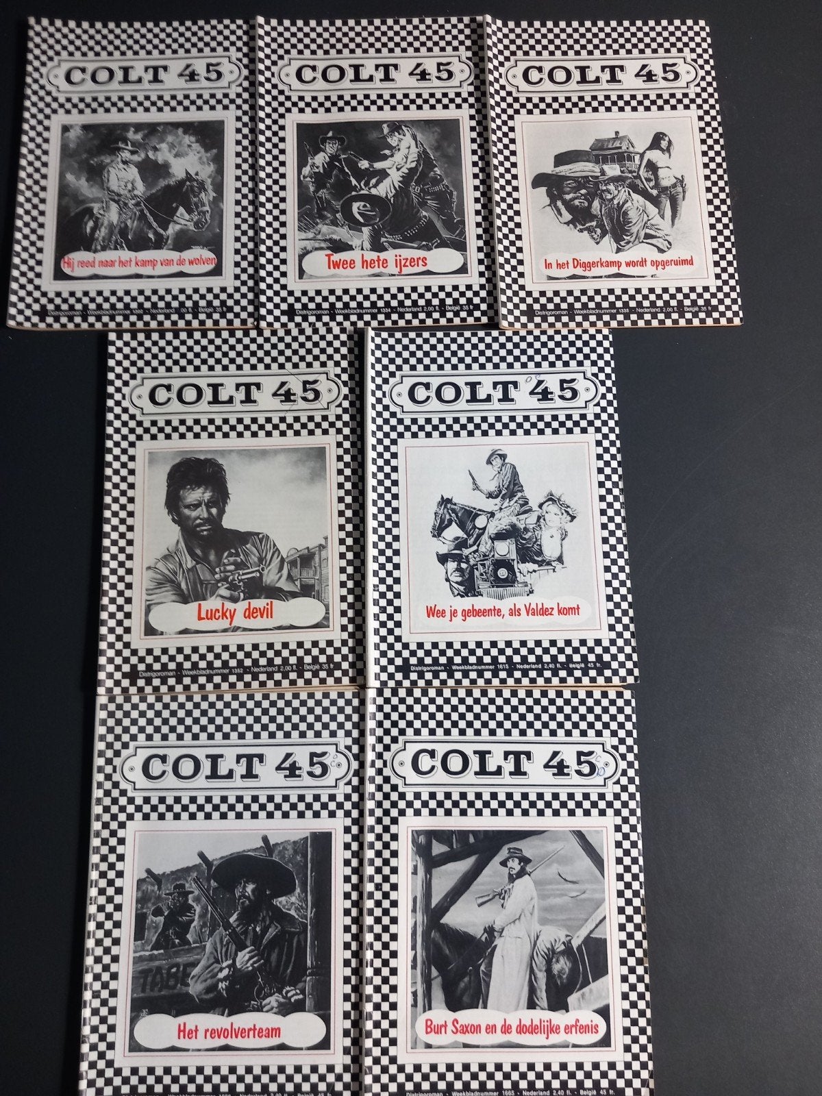 Colt 45 Western romans -  Set van 7 stuks, Boeken, Romans, Gelezen, Nederland, Ophalen of Verzenden