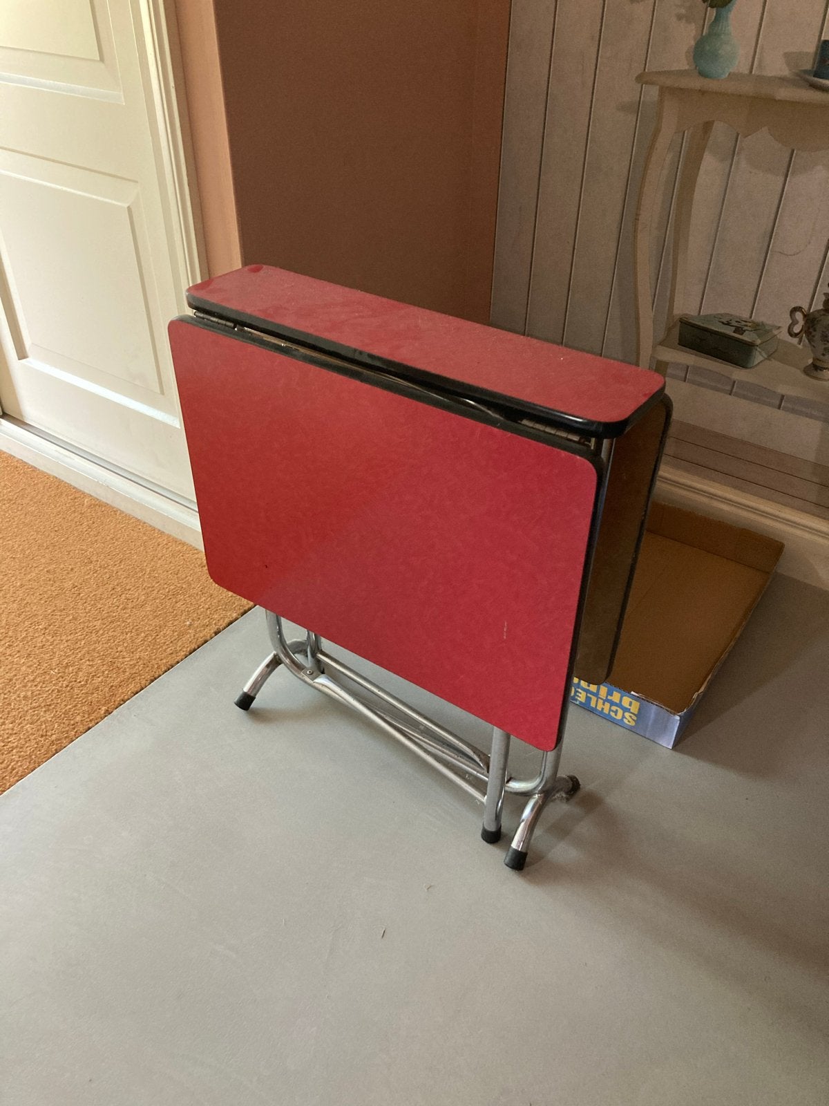 Retro opklaptafel met formica blad, Ophalen