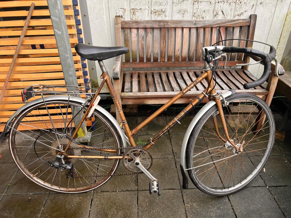 Fiets Wielrenfiets batavus sprint Amsterdam, 55 tot 59 cm, Ophalen of Verzenden, Schijfrem, Jaren '60 of nieuwer