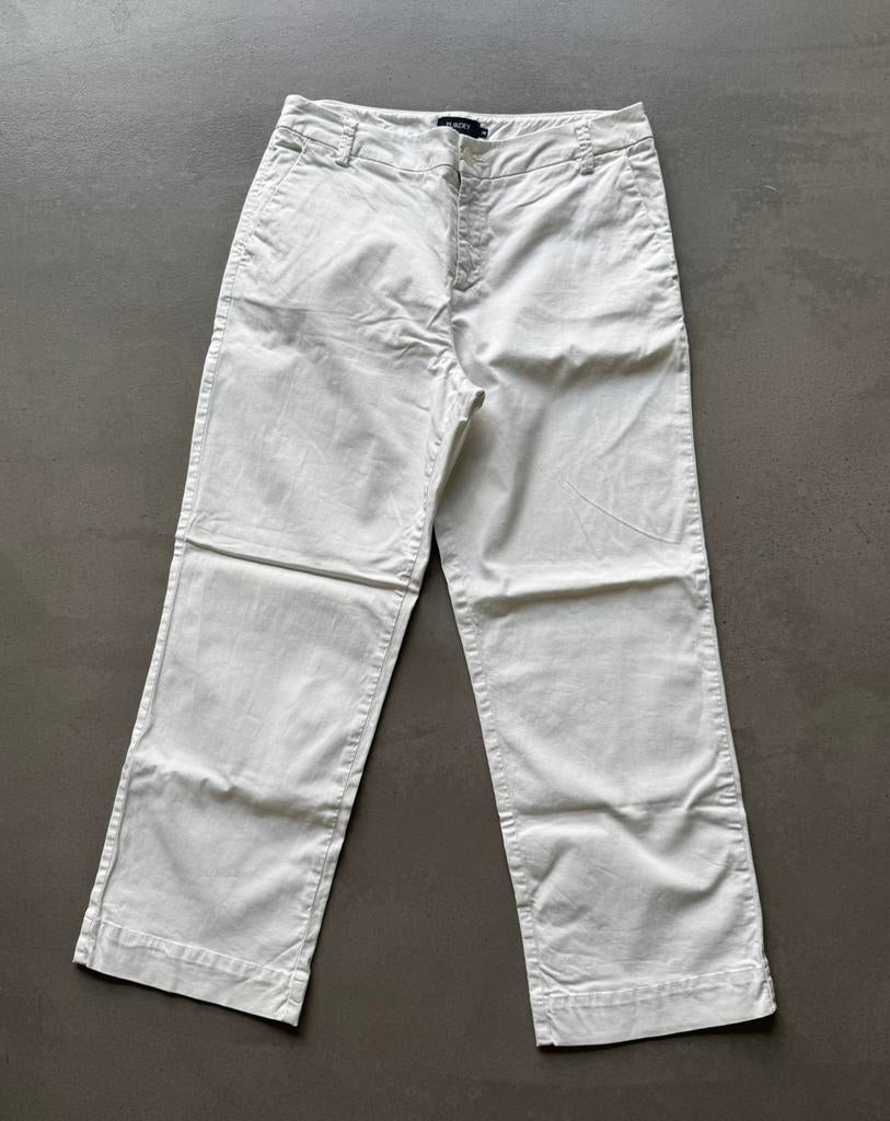 Purdey witte broek 7/8 lengte, katoen/lyocell/elastan mt 38, Maat 38/40 (M), Wit, Ophalen of Verzenden, Driekwart