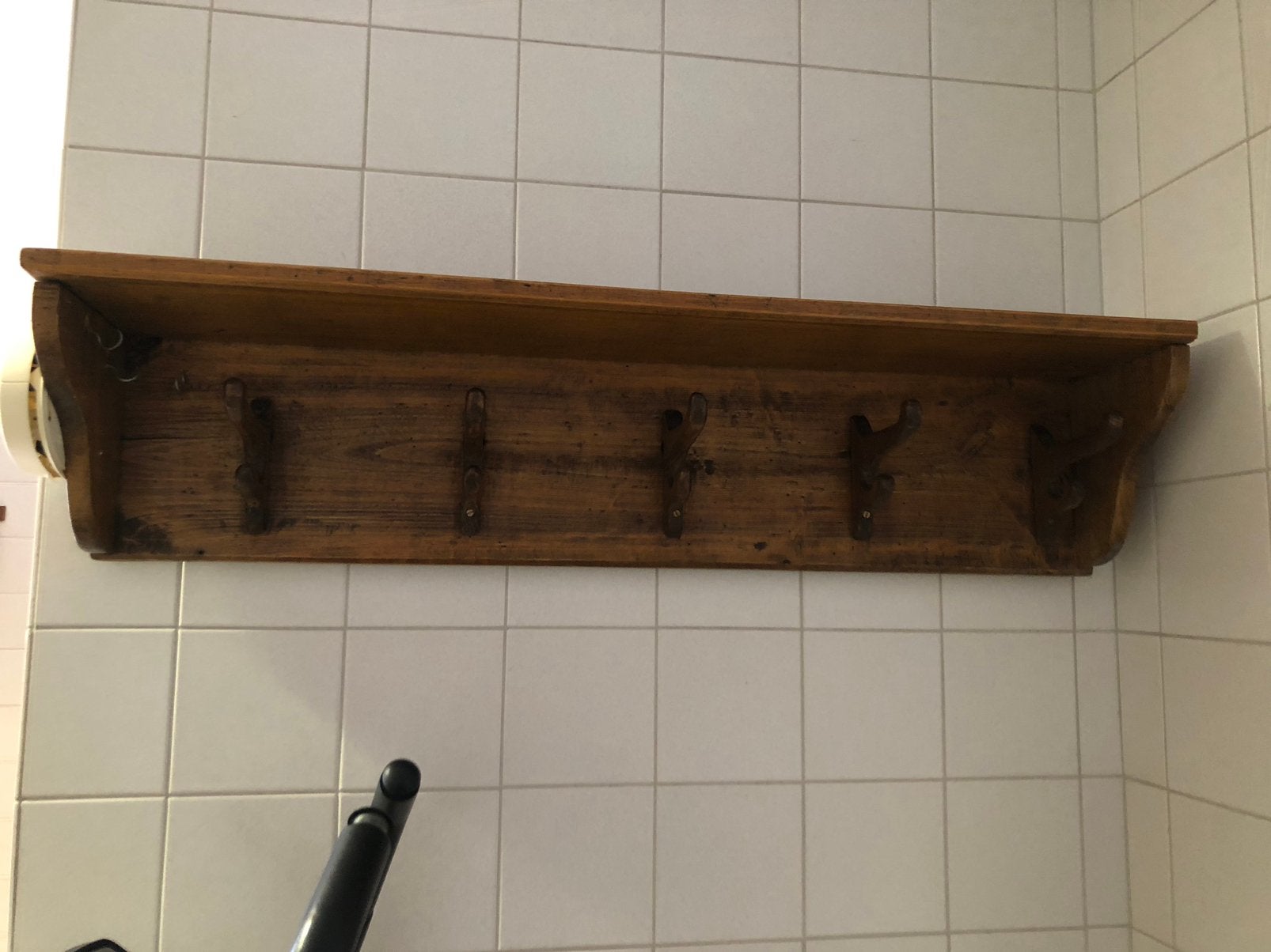 Oude houten kapstok, Ophalen, Gebruikt, Hout, Wandkapstok