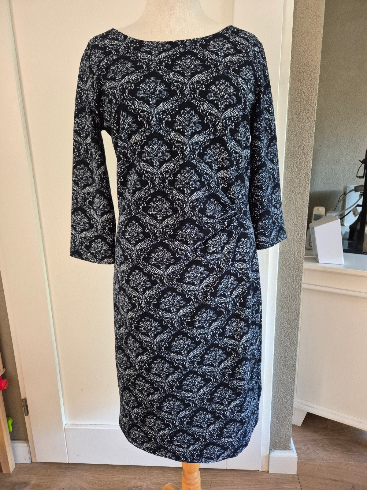 Nieuw donkerblauw/wit jurkje Smashed Lemon maat M, Kleding | Dames, Maat 38/40 (M), Blauw, Nieuw, Ophalen of Verzenden
