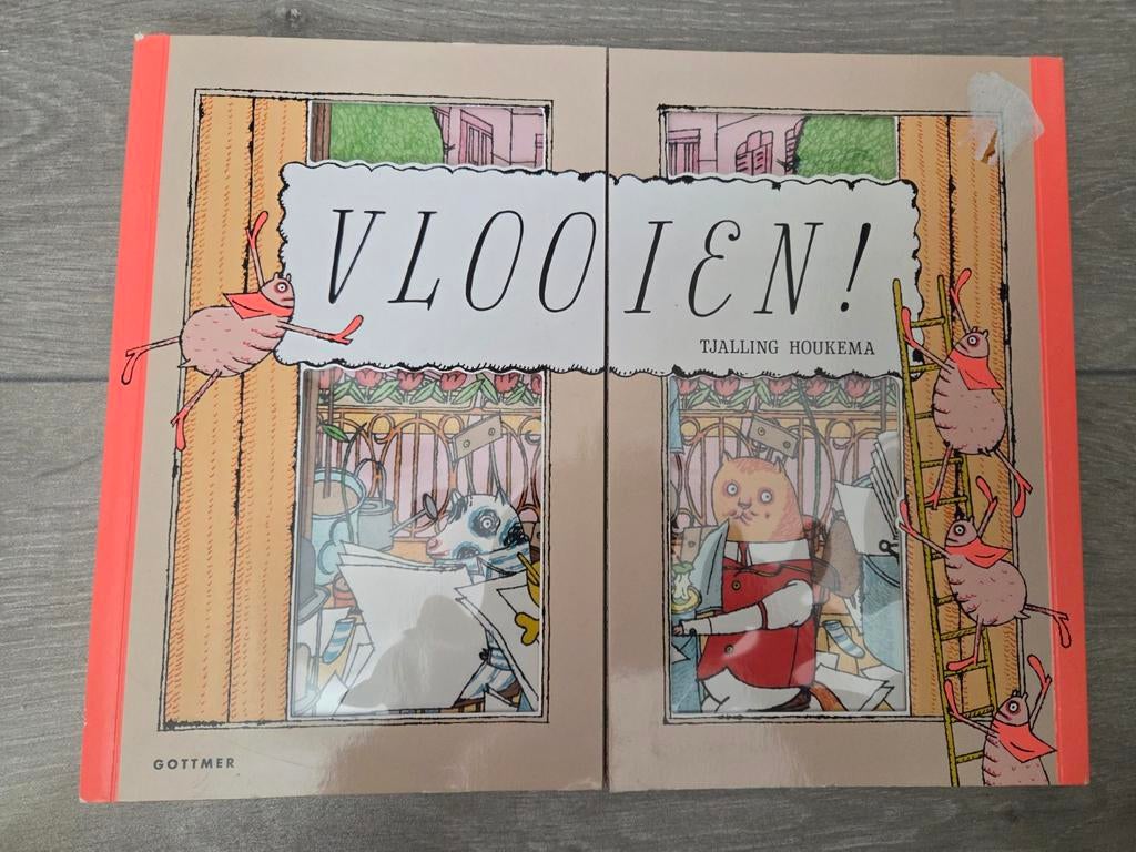 Vlooien! uitklapboek van Tjalling Houkema, Ophalen of Verzenden, Zo goed als nieuw, Uitklapboek