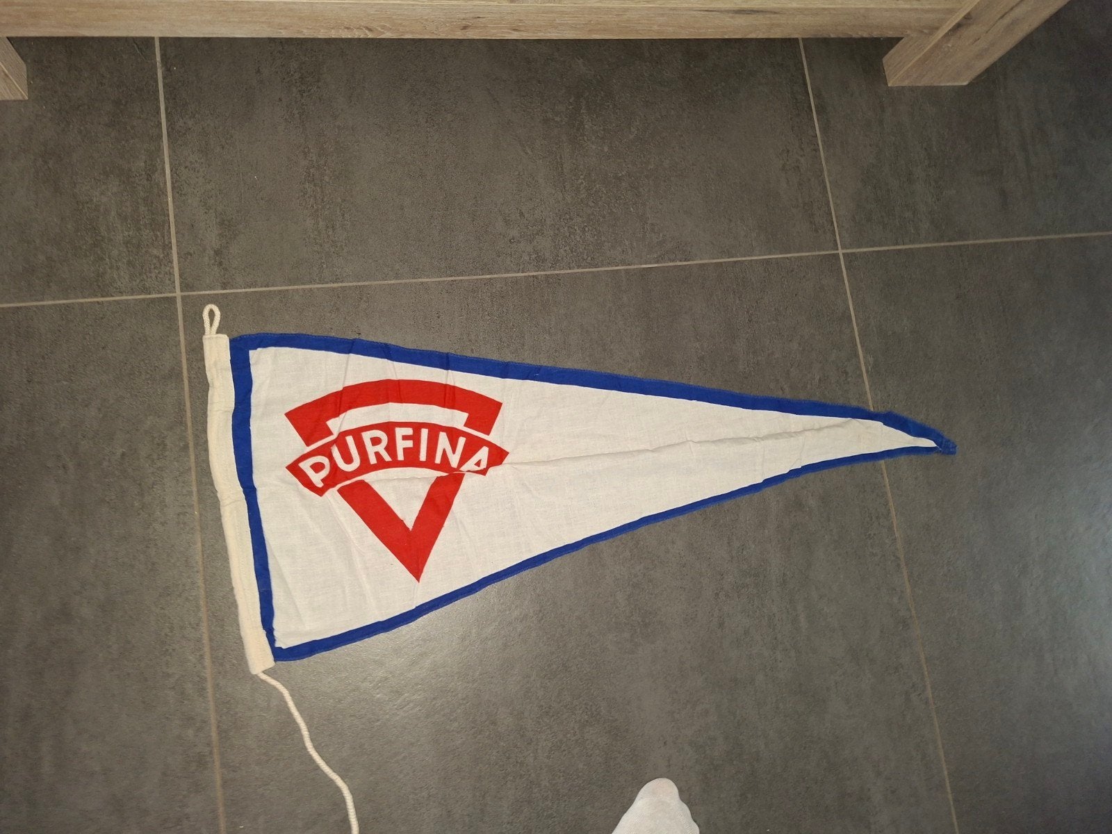 purfina vlag, Verzamelen, Ophalen of Verzenden, Zo goed als nieuw, Reclamebord