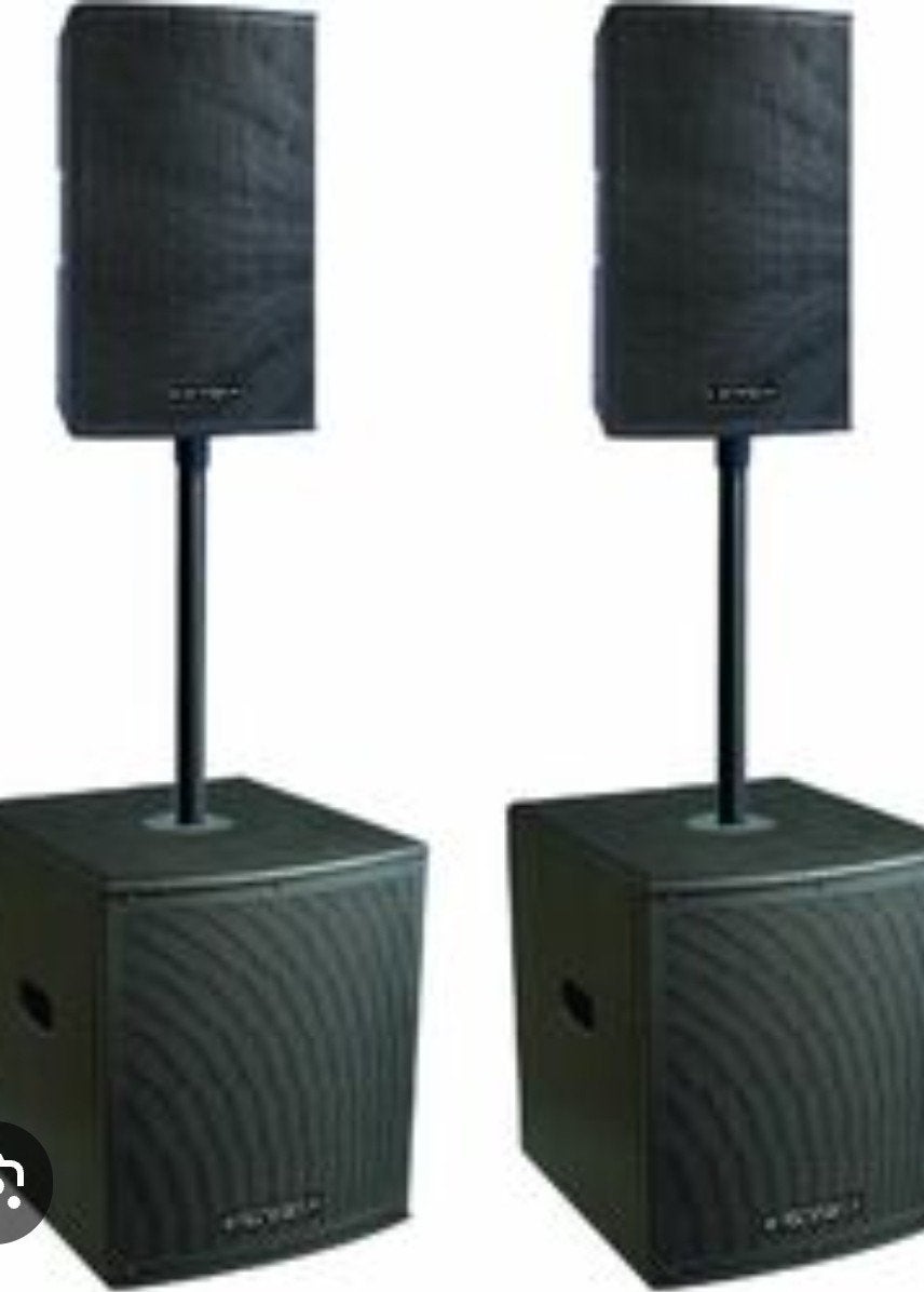 HK LUCAS 1000 ACTIEVE SUBWOOFERS 2X / MET HK PRO12 TOPPEN 2X, Ophalen of Verzenden, Gebruikt, 1000 watt of meer