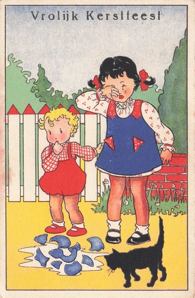 703-291-043 Vrolijk Kerstfeest, Verzamelen, Verzenden, Voor 1920, Sterren en Beroemdheden