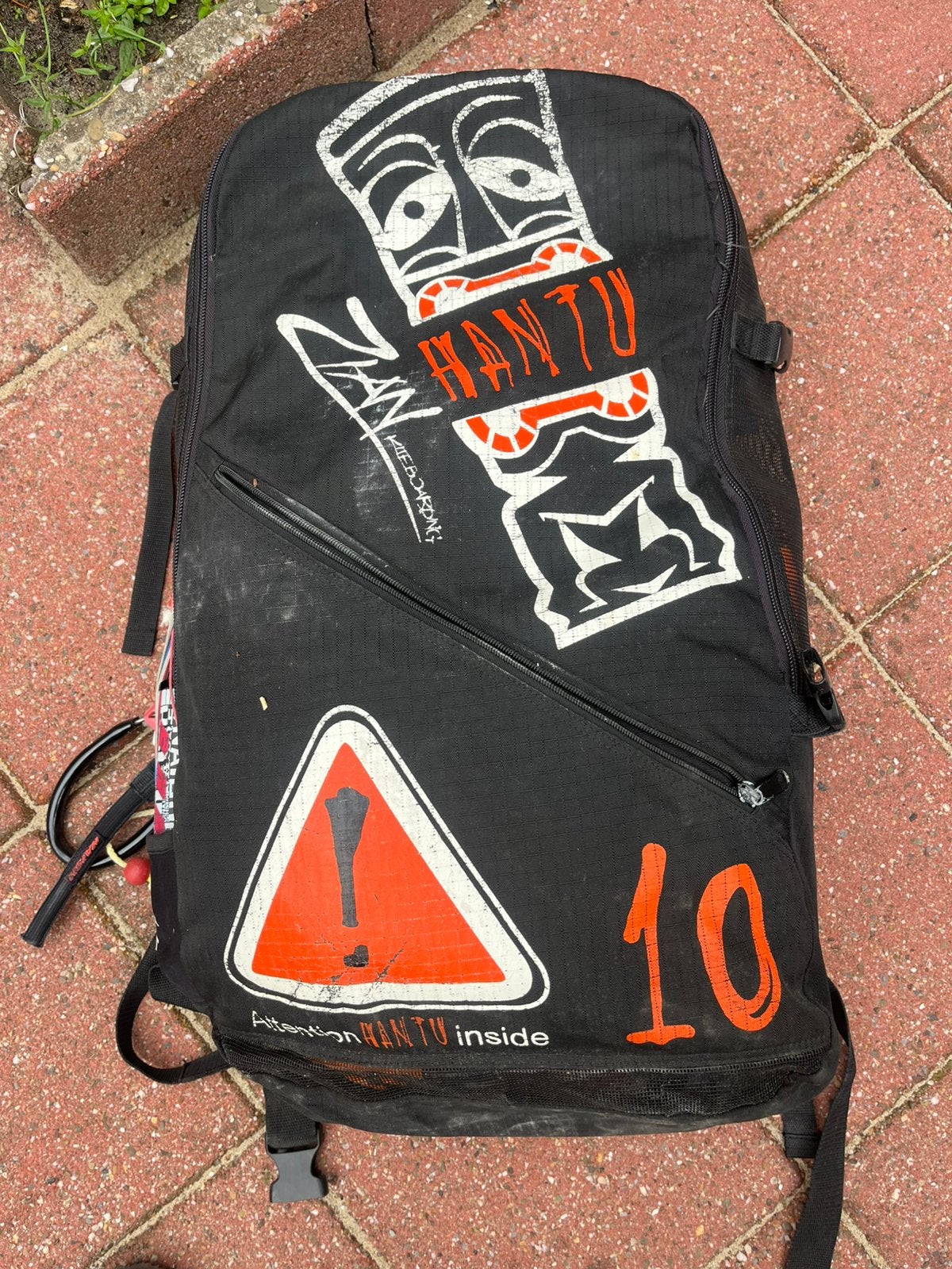Zian Hantu 10m kite incl bar, Watersport en Boten, Kitesurfen, Ophalen, Gebruikt, 10 m², Geen board