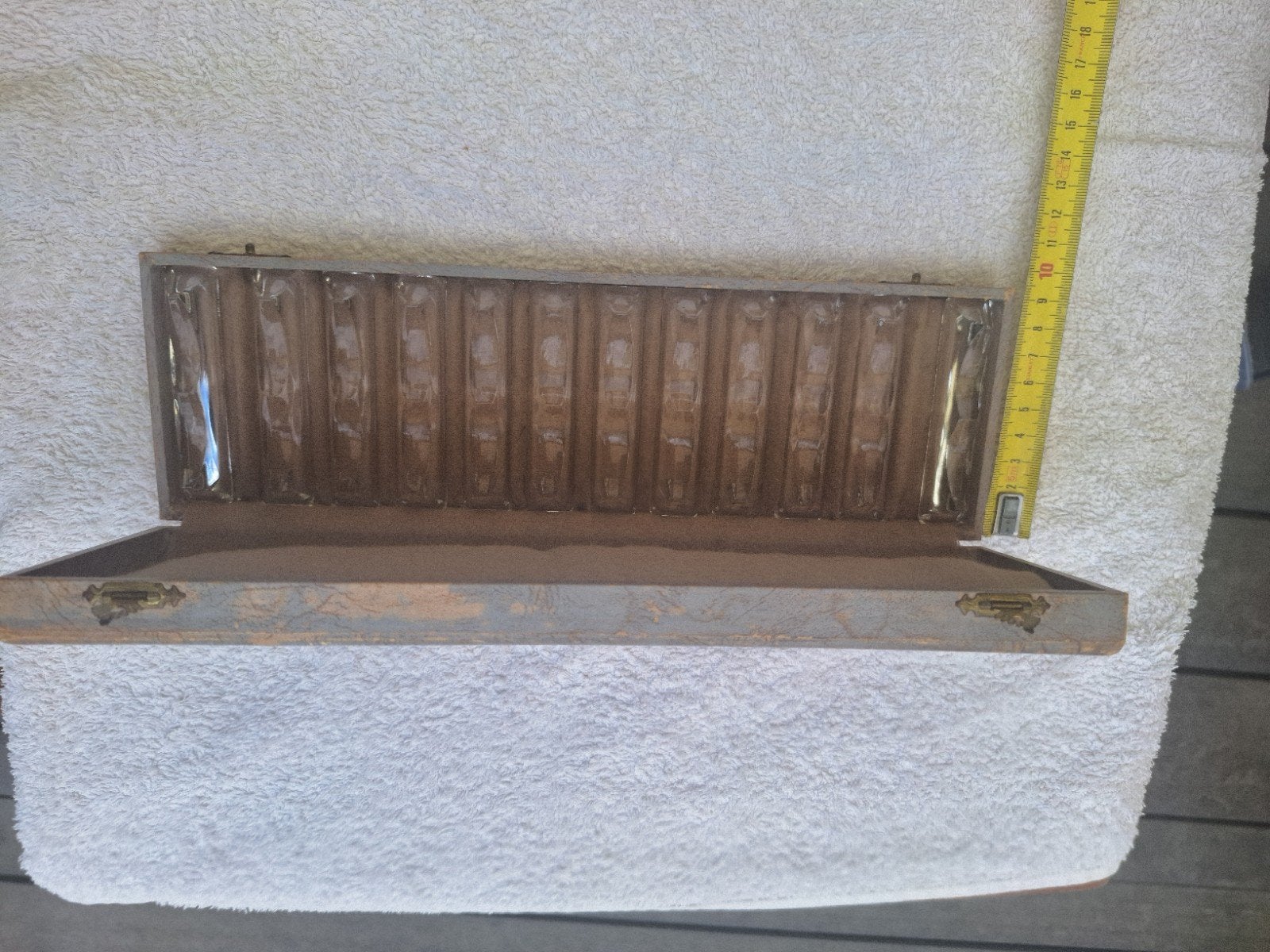 Vintage glazen messenleggers, Antiek en Kunst, Ophalen of Verzenden