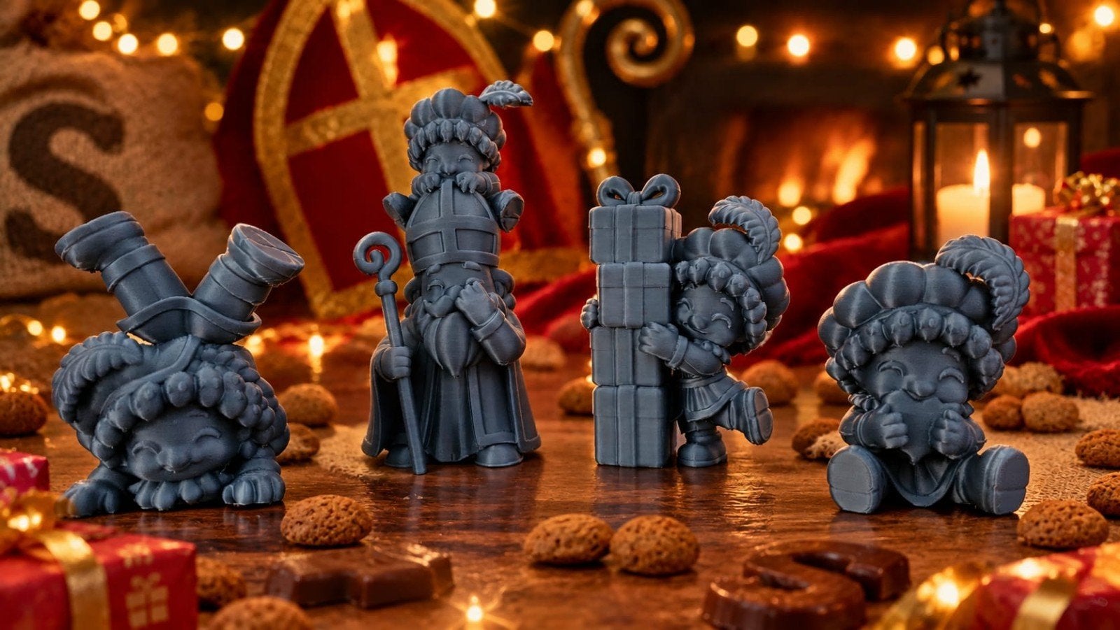 Sinterklaas set van 4, Ophalen, Nieuw