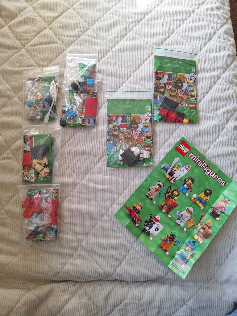 8 losse CMF uit serie 21, 71029, nieuw, Ophalen of Verzenden, Nieuw, Complete set, Lego