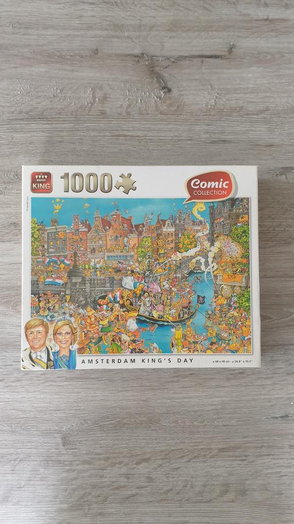 King - puzzel 1000 stukjes - Amsterdam King's Day, Ophalen of Verzenden, 500 t/m 1500 stukjes, Nieuw, Legpuzzel
