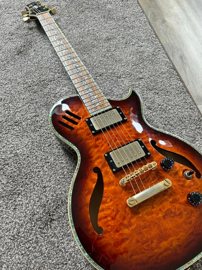 RTG gitaar Les Paul style semihollow, Muziek en Instrumenten, Snaarinstrumenten | Gitaren | Elektrisch, Ophalen, Zo goed als nieuw