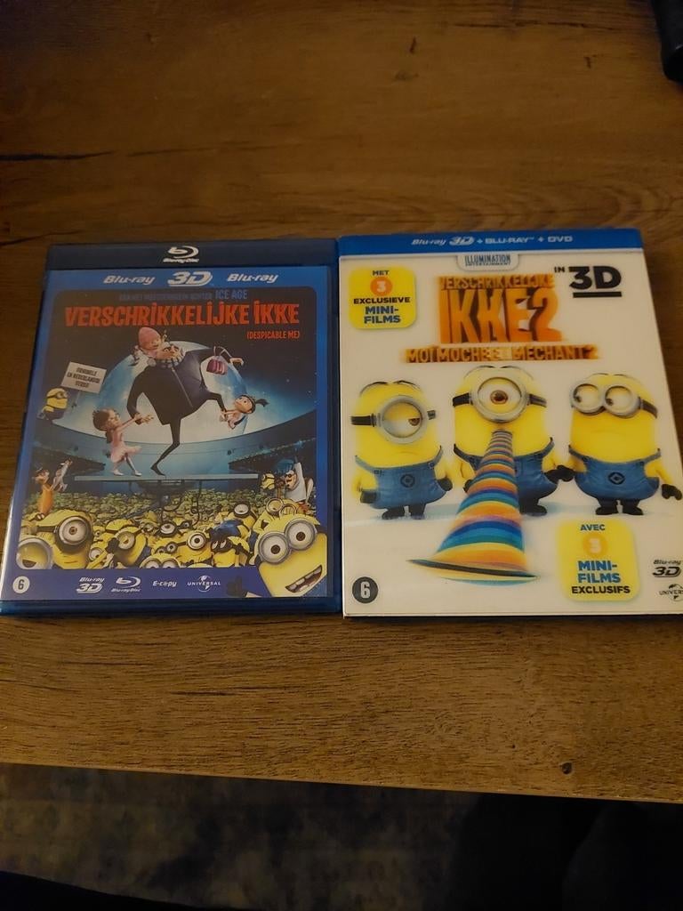 Verschrikkelijke ikke 1 en 2 3d en 2d, Cd's en Dvd's, Blu-ray, Ophalen of Verzenden, Zo goed als nieuw