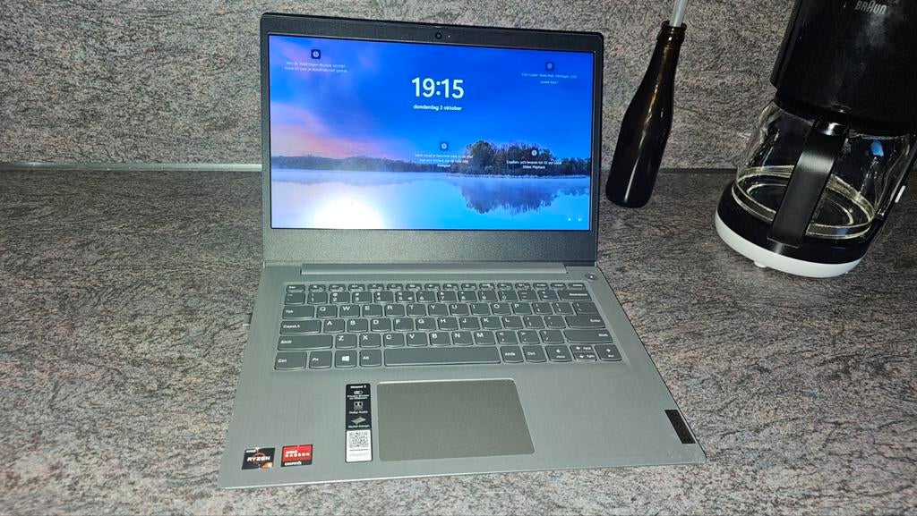 Te koop laptop ideapad3 ssd station bleutooth, Windows 10, Ophalen, 14 inch, Qwerty, 128 GB
