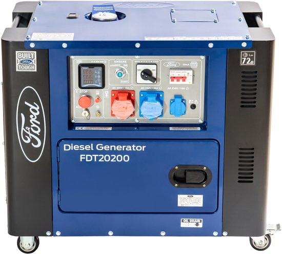 Ford Diesel Generator FDT20200 - nergens goedkoper 🍀✔️🍀, Elektrisch startend, Dieselolie, Nieuw, Ophalen of Verzenden