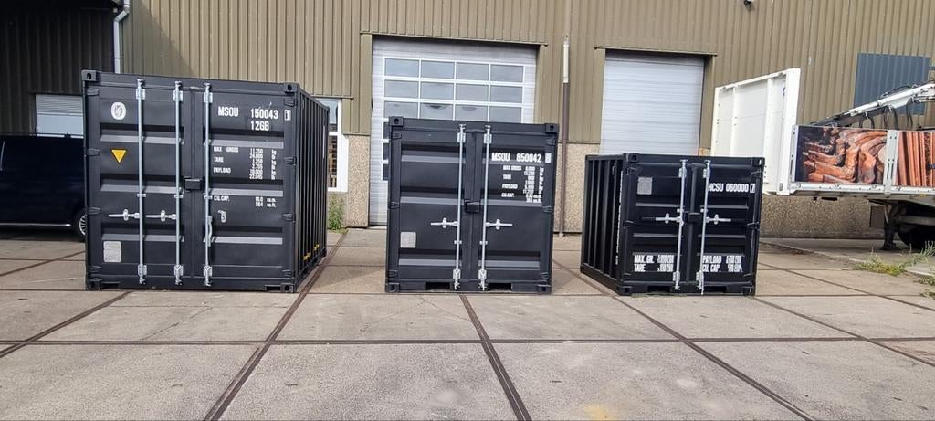 container opslagcontainer zwart 4ft 5ft 6ft 8ft 10ft 20ft
