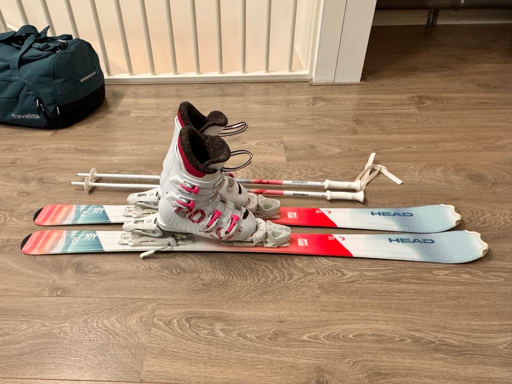 Meiden Ski Set - 127cm Ski's, Stokken & Schoenen, Gebruikt, 100 tot 140 cm, Carve, Skiën