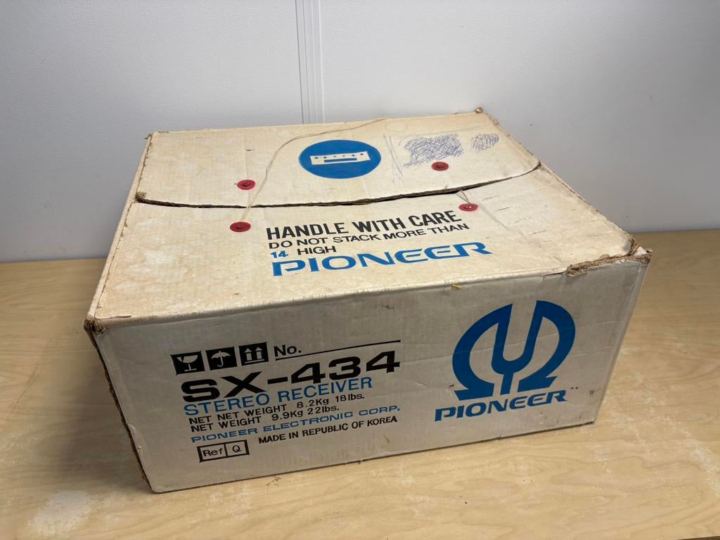 Doos van Pioneer SX-434 receiver, Audio, Tv en Foto, Versterkers en Receivers, Ophalen, Pioneer