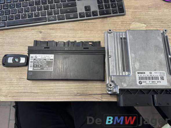 DDE module + Karrosserie module +sleutel BMW E60 E61 7803373, Auto-onderdelen, Elektronica en Kabels, BMW, Gebruikt, Ophalen of Verzenden