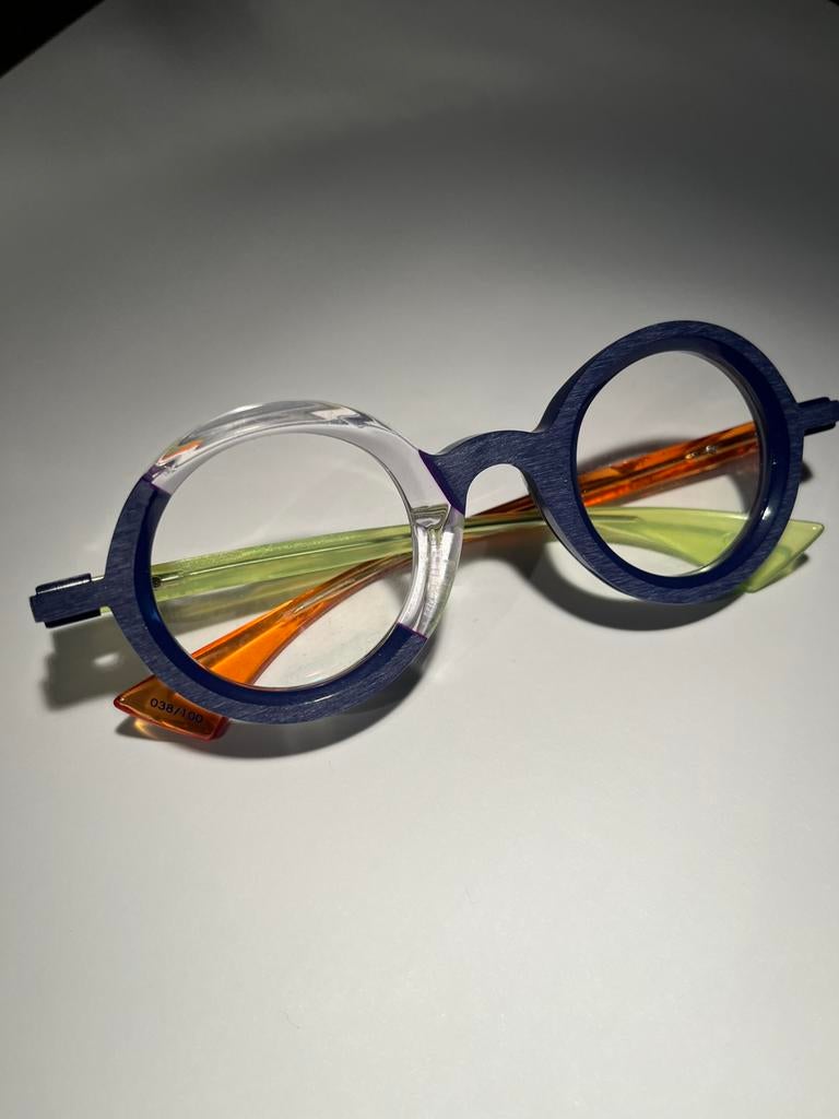 Piero Massaro design montuur, Overige merken, Blauw, Nieuw, Ophalen of Verzenden