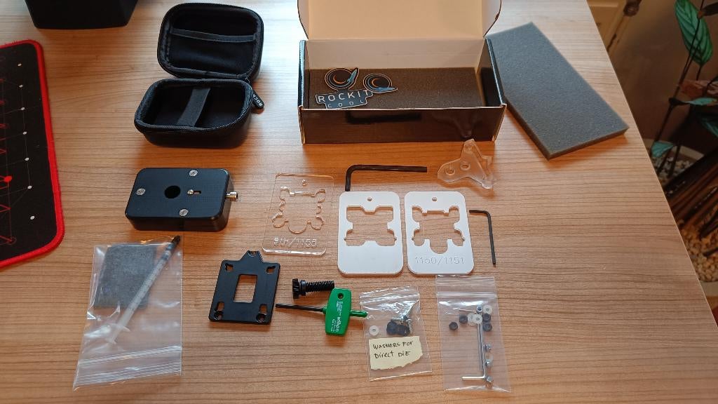 Rockit Cool Delid en Direct Die kit voor 9th gen Intel, Computers en Software, Computerkoelers, Ophalen of Verzenden, Gebruikt