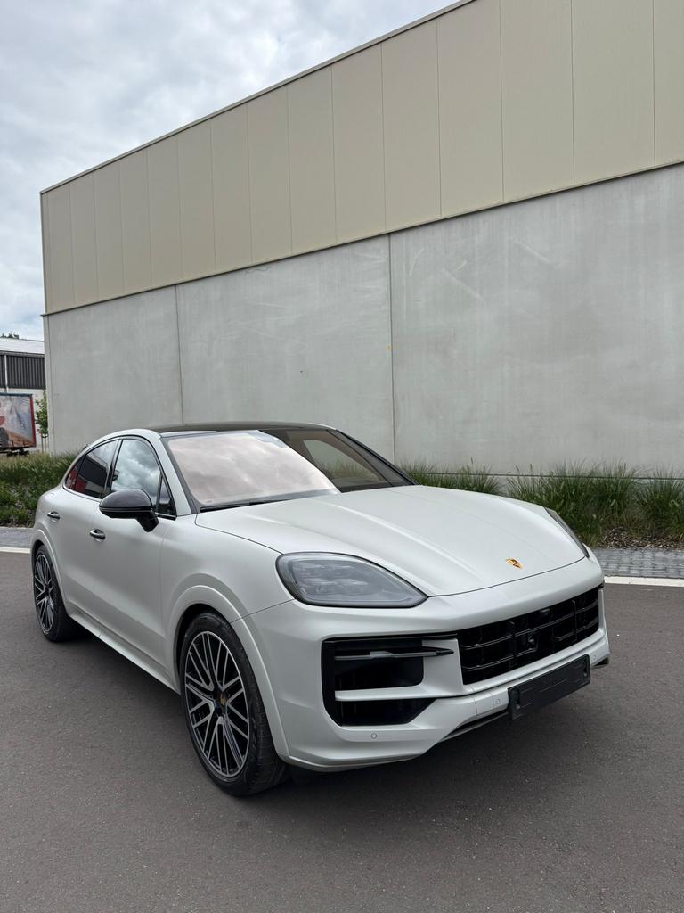 Porsche Cayenne E-Hybrid Coupé Crayon Matt PPF 9/2024 FULL, Auto's, Cayenne, 0 cilinders, Zwart, Leder