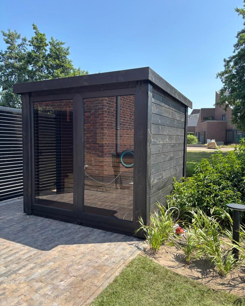 Panorama buitensauna tuinsauna sauna thermowood