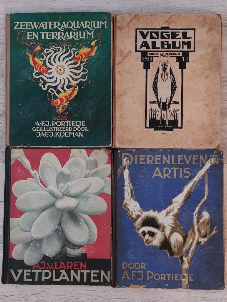 Verkade albums A.F.J. Portielje; A.J. van Laren; K. Boedijn, Portielje, van Laren, Boedijn, Natuur algemeen, Ophalen, Gelezen