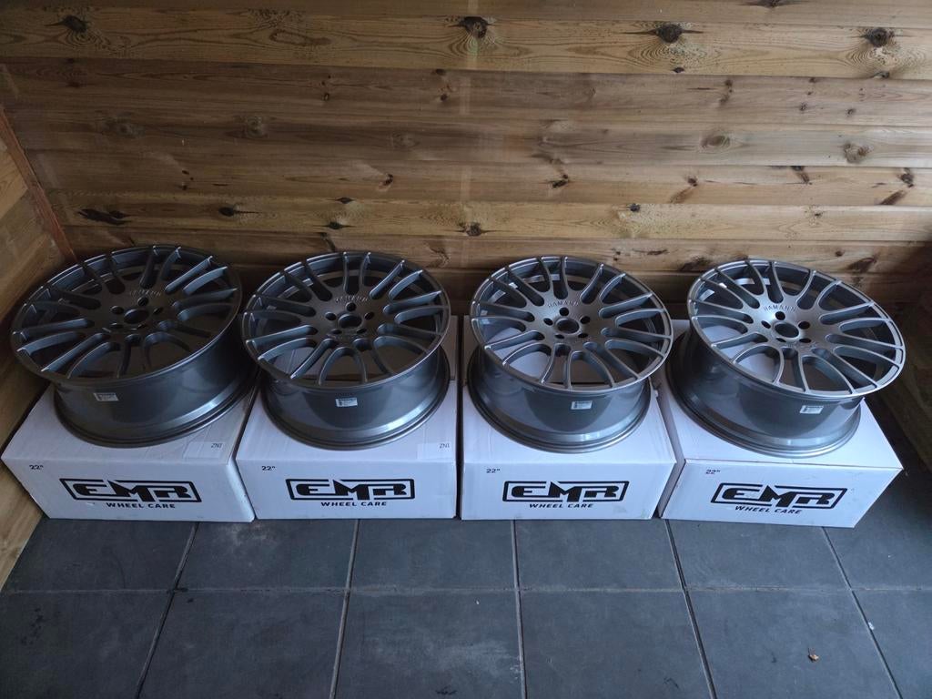 22" Hamann Forged Velgen 5x120 BMW Range Rover Transporter, Auto-onderdelen, Banden en Velgen, Velg(en), Overige maten, Personenwagen