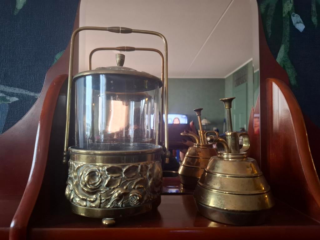 Koperen bloempotten/accessoires, Ophalen
