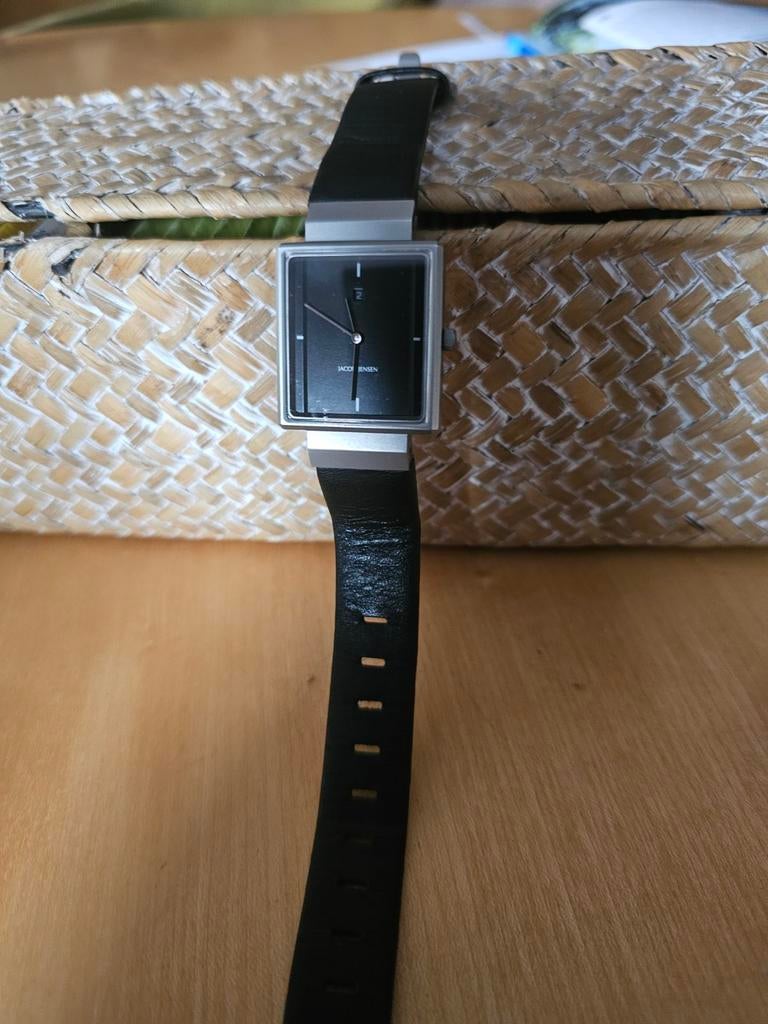 Jacob Jensen Horloge - Strak Design, Sieraden, Tassen en Uiterlijk, Horloges | Heren, Overige merken, Staal, Polshorloge, Ophalen of Verzenden