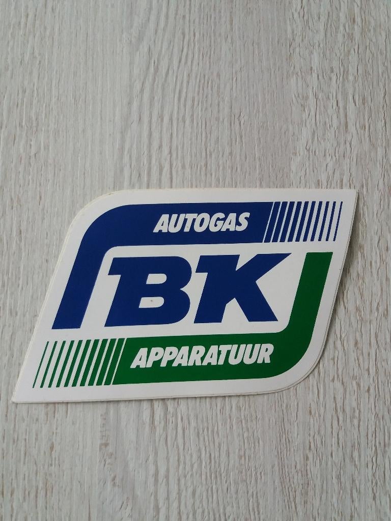 sticker AUTOGAS BK APPARATUUR, Ophalen of Verzenden, Zo goed als nieuw, Auto of Motor