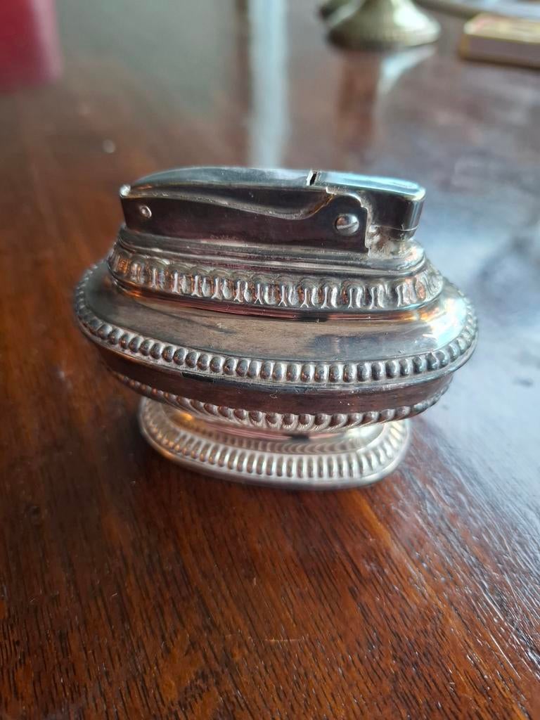 Verzilverde Ronson Queen Anne tafelaansteker. Zilver, Antiek en Kunst, Ophalen of Verzenden