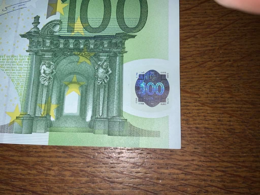 100 euro biljet, Postzegels en Munten, Bankbiljetten | Europa | Eurobiljetten, Ophalen of Verzenden, Duitsland, 100 euro