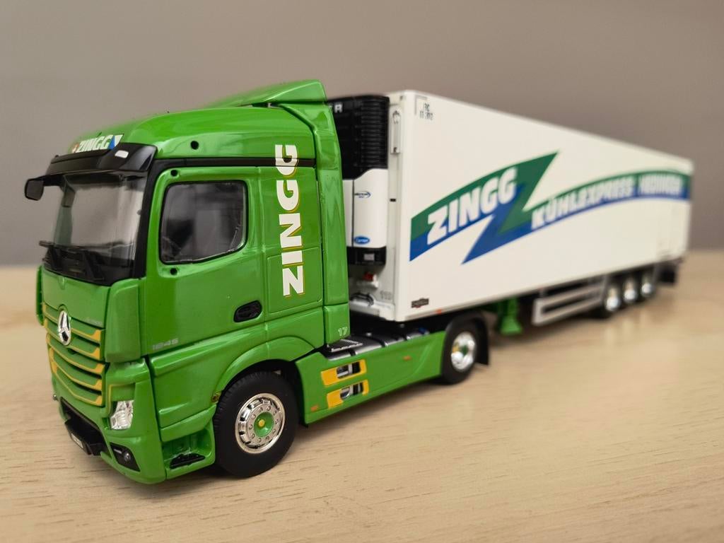 Tekno Mercedes Zingg, Hobby en Vrije tijd, Modelauto's | 1:50, Ophalen of Verzenden, Zo goed als nieuw, Bus of Vrachtwagen, Tekno