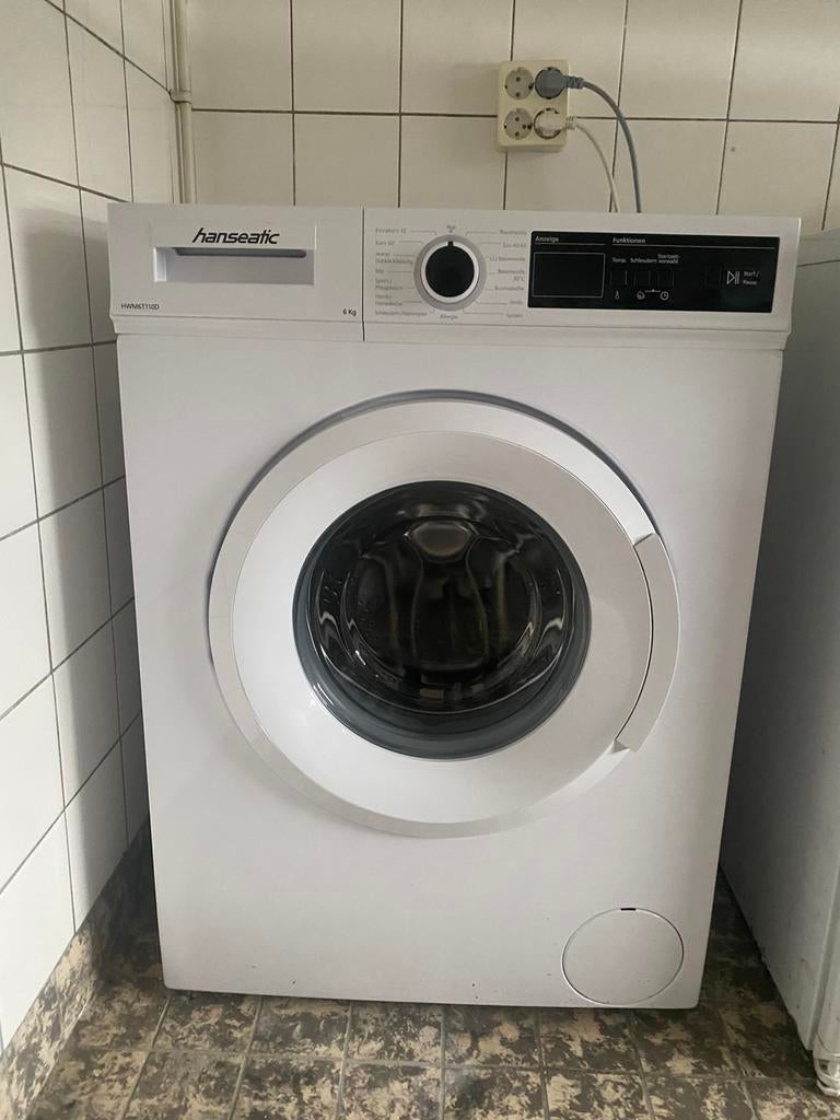 3 maanden oud Hanseatic wasmachine, Ophalen, Zo goed als nieuw, Voorlader, 1200 tot 1600 toeren