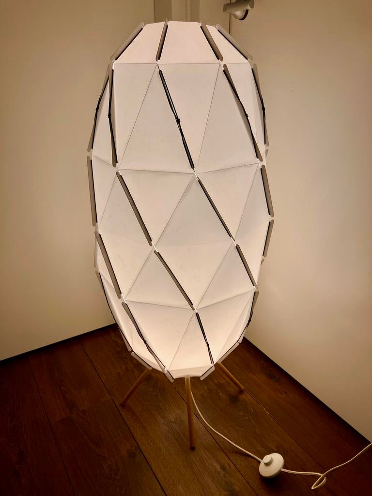 Vloerlamp IKEA Sjöpenna, Hout, Gebruikt, Ophalen of Verzenden, Minder dan 100 cm