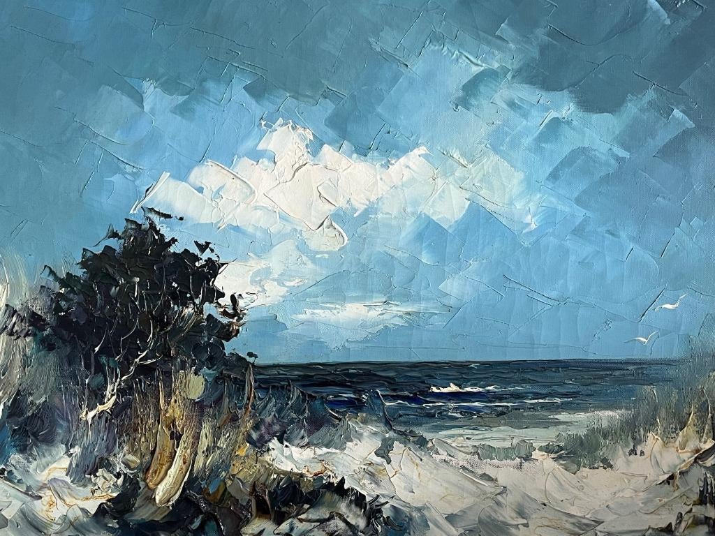 John Bevort, ingelijste strand voorstelling, Antiek en Kunst, Ophalen
