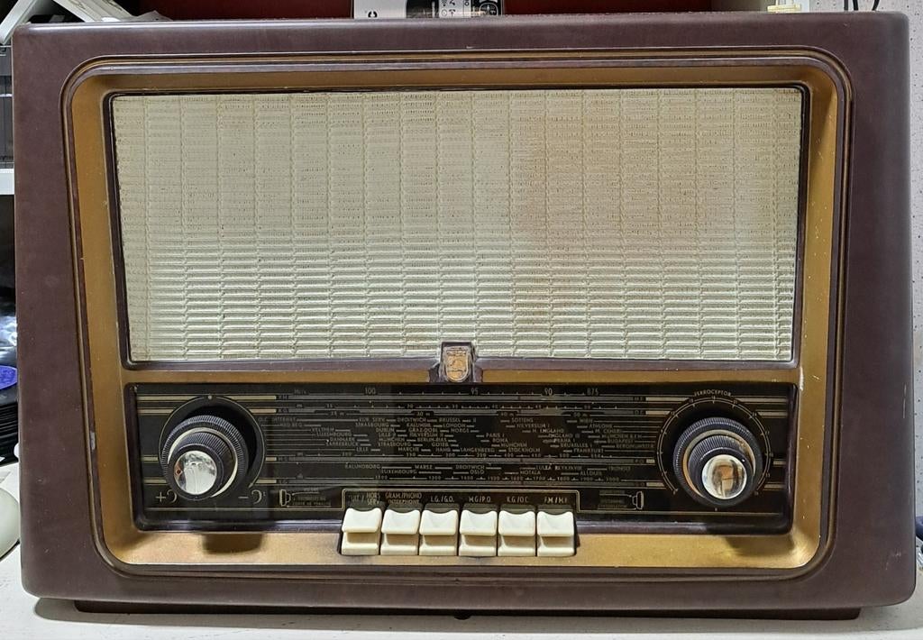 Philips BX433A uit 1953, Ophalen, Gebruikt, Radio