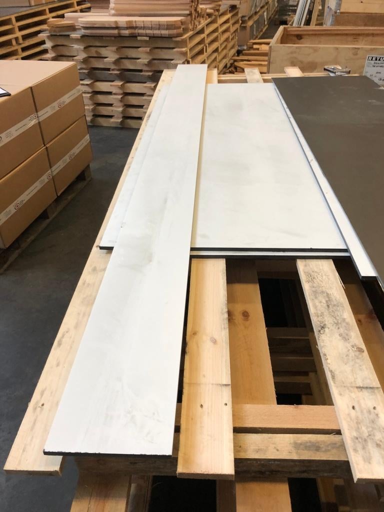 verschillende HPL stukken zie omschrijving, Doe-het-zelf en Verbouw, Platen en Panelen, Gebruikt, HPL, Minder dan 20 mm, Ophalen