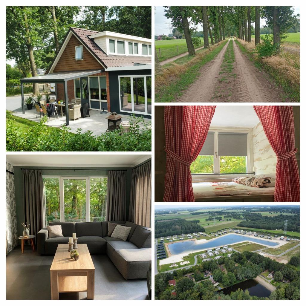 Vakantiehuis 8 pers, Hoge Hexel. Nog vrij in zomervakantie!, 8 personen, In bos, Wasmachine, Chalet, Bungalow of Caravan