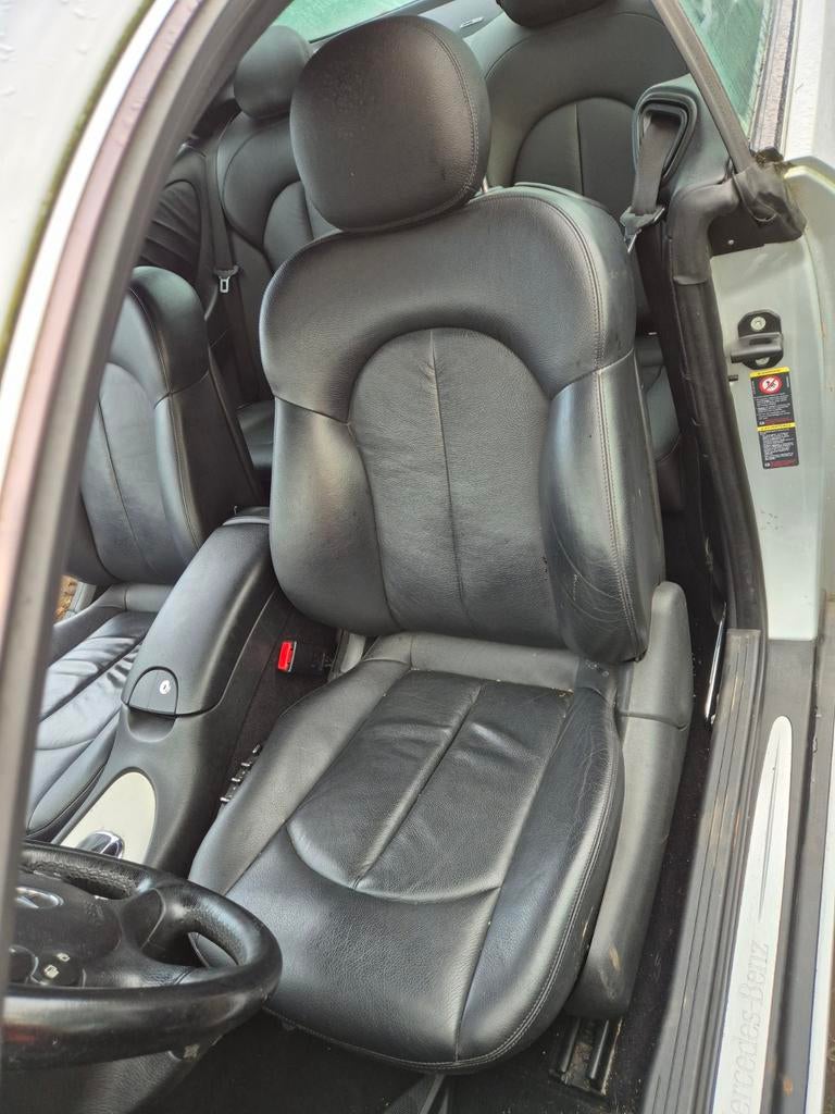 Mercedes clk c209 coupé zwart leren interieur, Ophalen