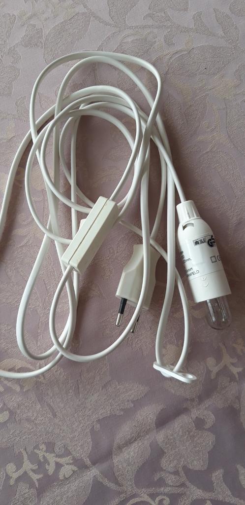 Kabel m.knipper,snoer, lampje, Ophalen of Verzenden, Kabel of Snoer