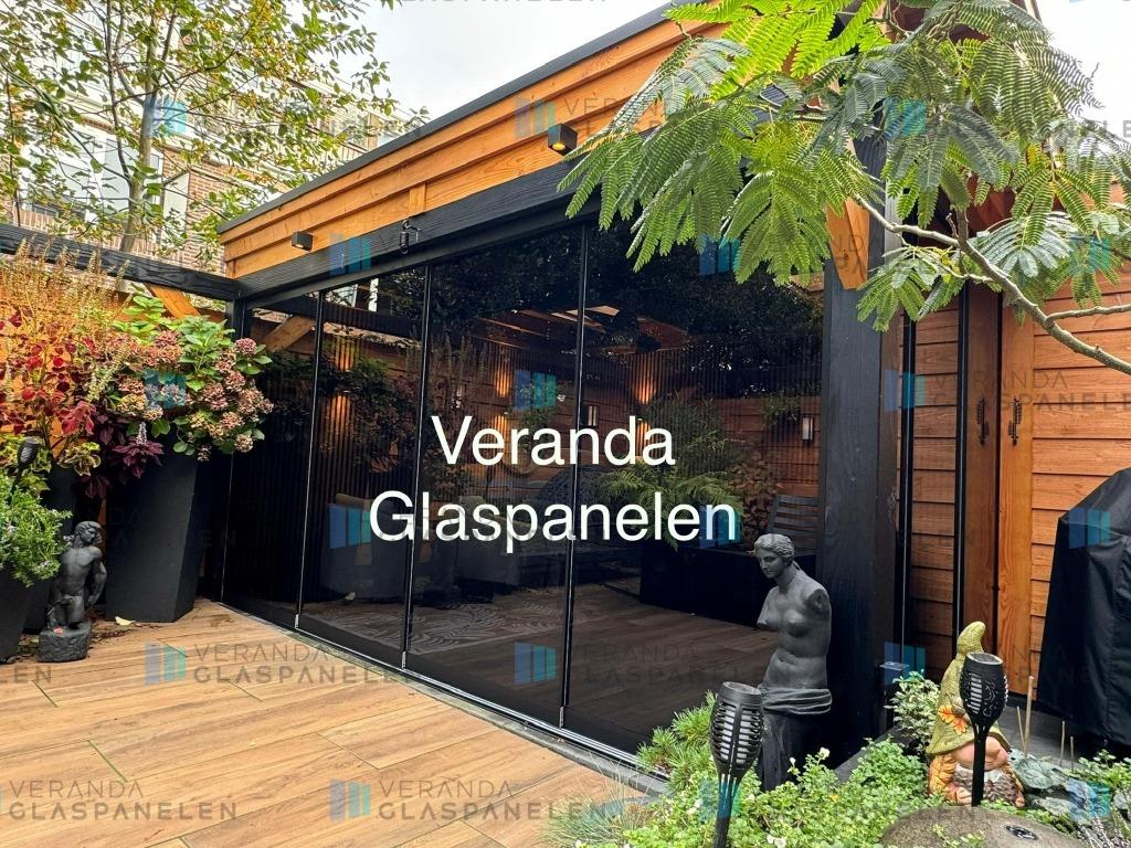 Foto 3 van Glazen schuifwanden, getint glas, helder glas