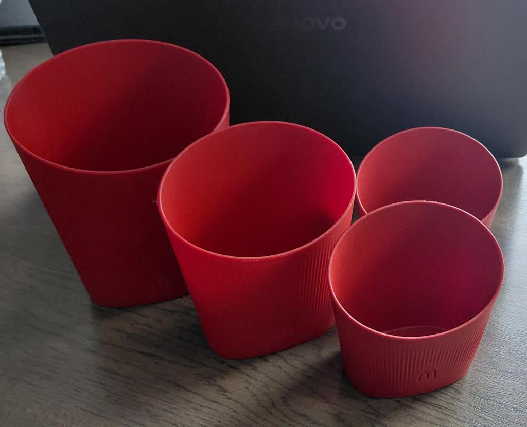 4 frietbakjes van de mac donalds - mc donalds, Ophalen, Zo goed als nieuw, Overige typen