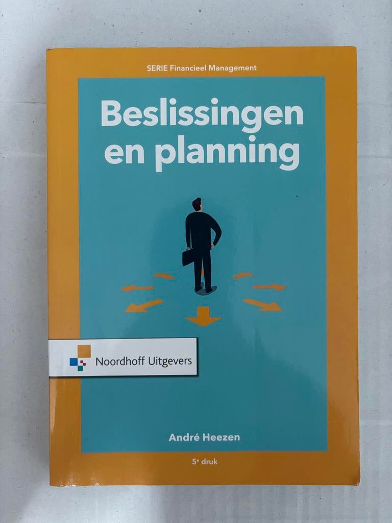 Beslissingen en planning - Accountancy boek, Boeken, Ophalen of Verzenden, Beta, Zo goed als nieuw, HBO
