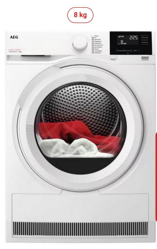 Aeg warmtepomp droger nieuw 8 kg